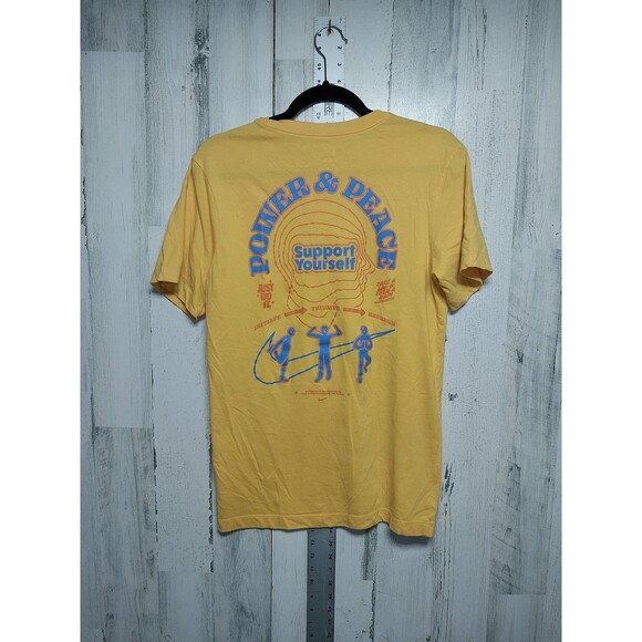NIKE Dri Fit Tee Men's Small Soft Short Sleeve T Shirt Power & Peace Self Care - Picture 3 of 4